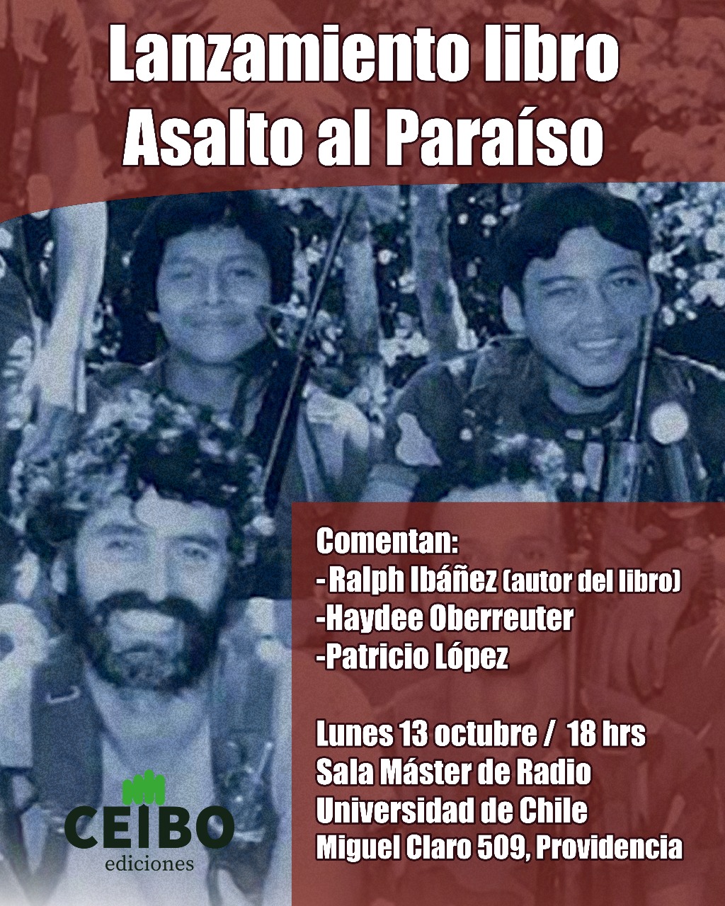 LANZAMIENTO LIBRO ASALTO AL PARAÍSO