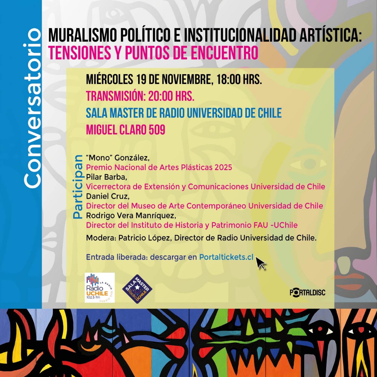 CONVERSATORIO: MURALISMO POLÍTICO E INSTITUCIONALIDAD ARTÍSTICA