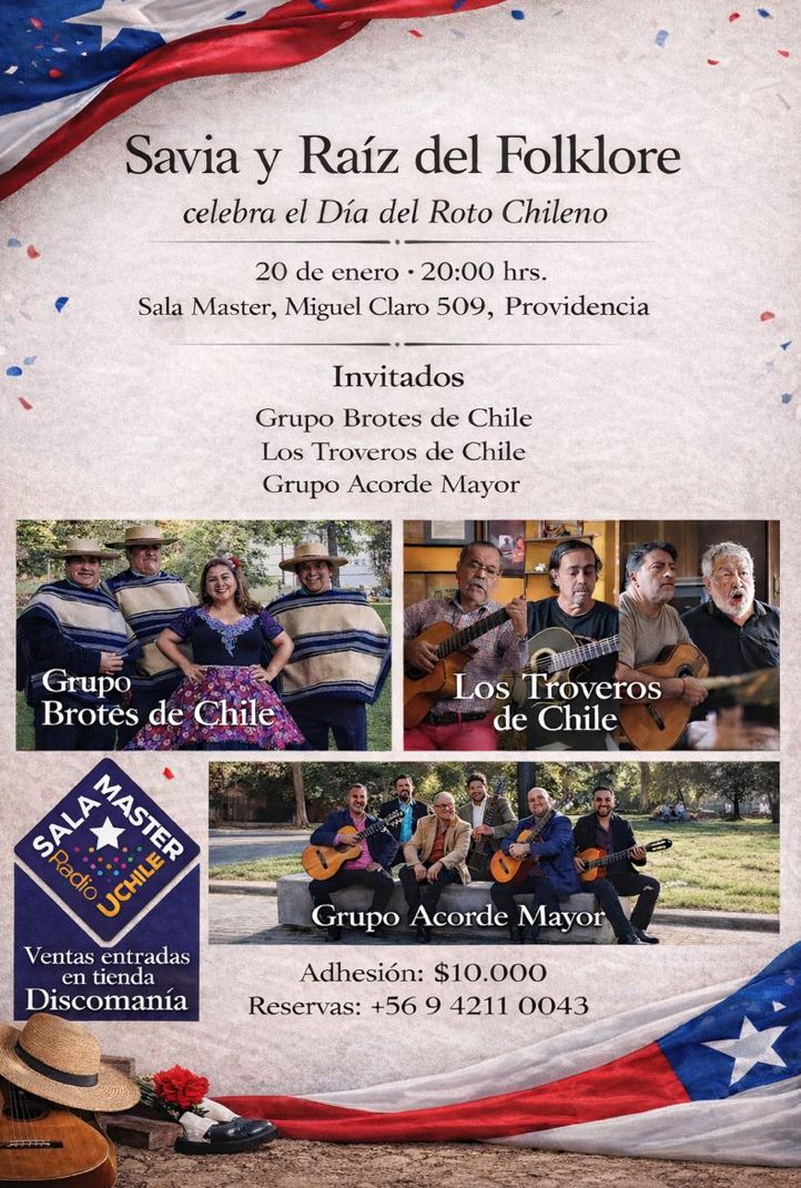 Día Del Roto Chileno en Sala Master