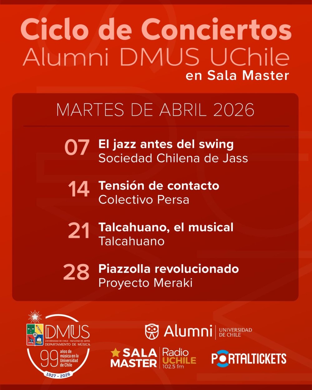 CICLO ALUMNI DMUS EN SALA MASTER