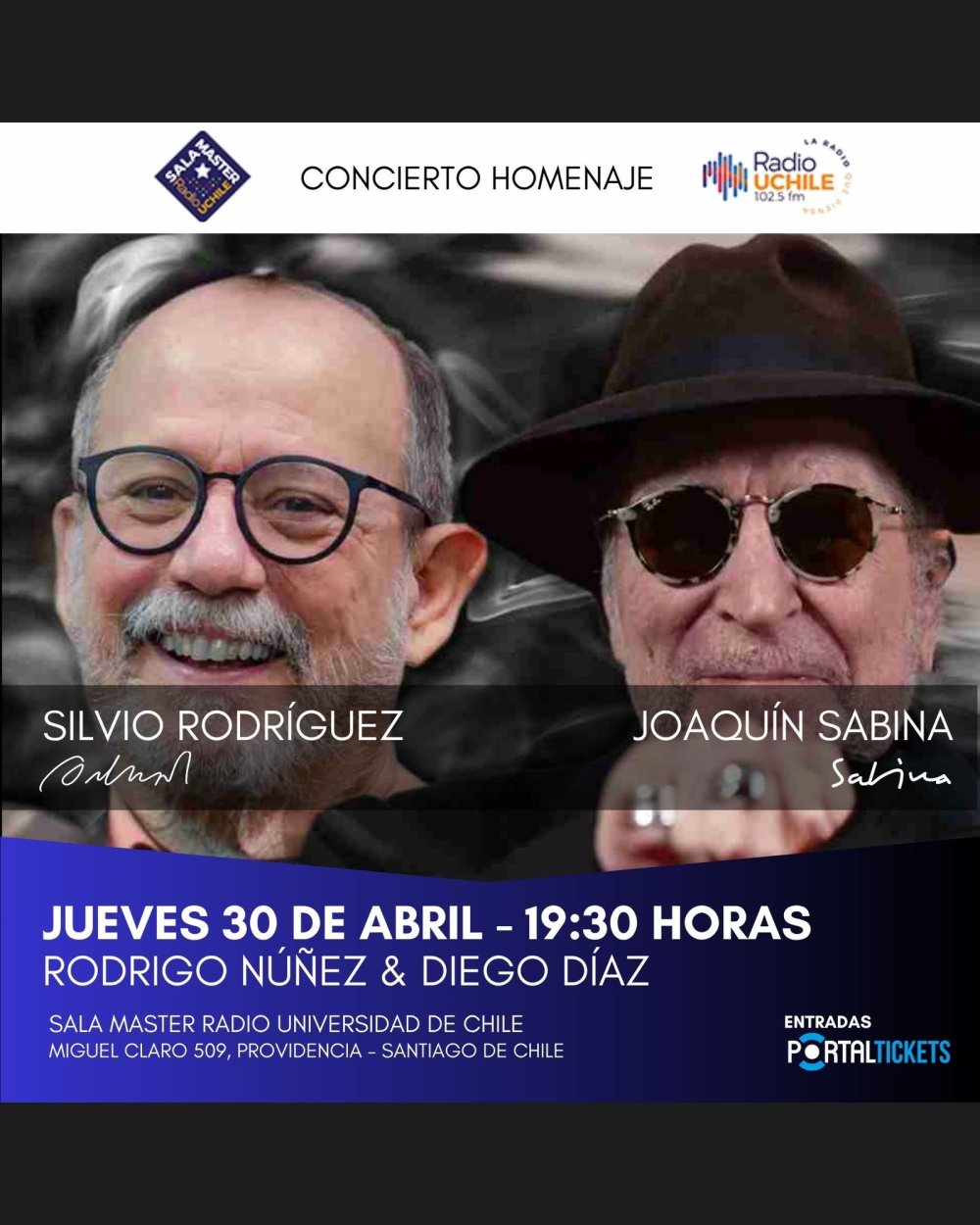 TRIBUTO A SILVIO RODRÍGUEZ Y JOAQUÍN SABINA EN SALA MASTER
