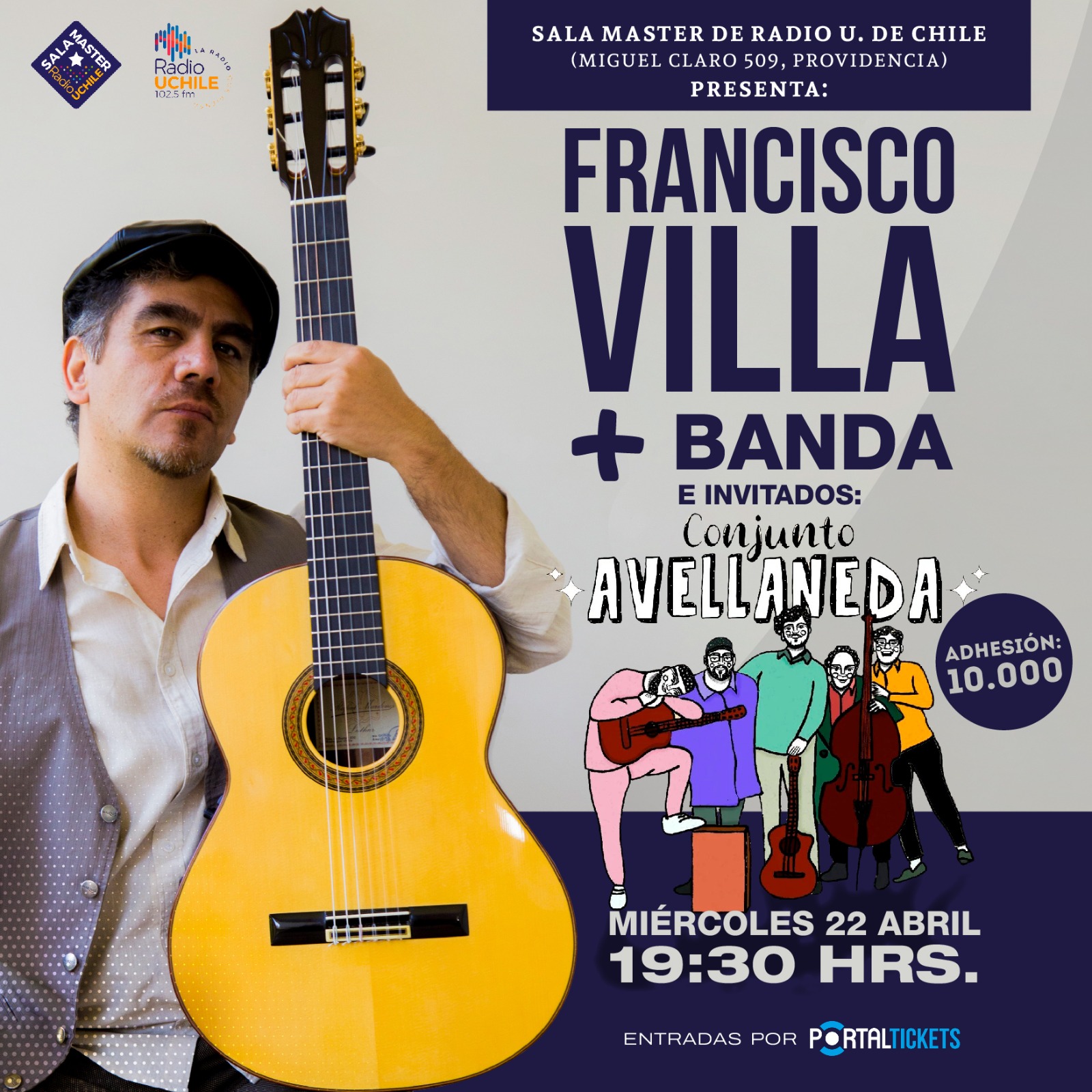 FRANCISCO VILLA + GRUPO EN SALA MASTER