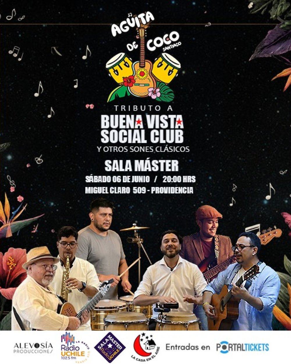 TRIBUTO A BUENA VISTA SOCIAL CLUB EN SALA MASTER CON AGÜITA DE COCO SANTIAGO