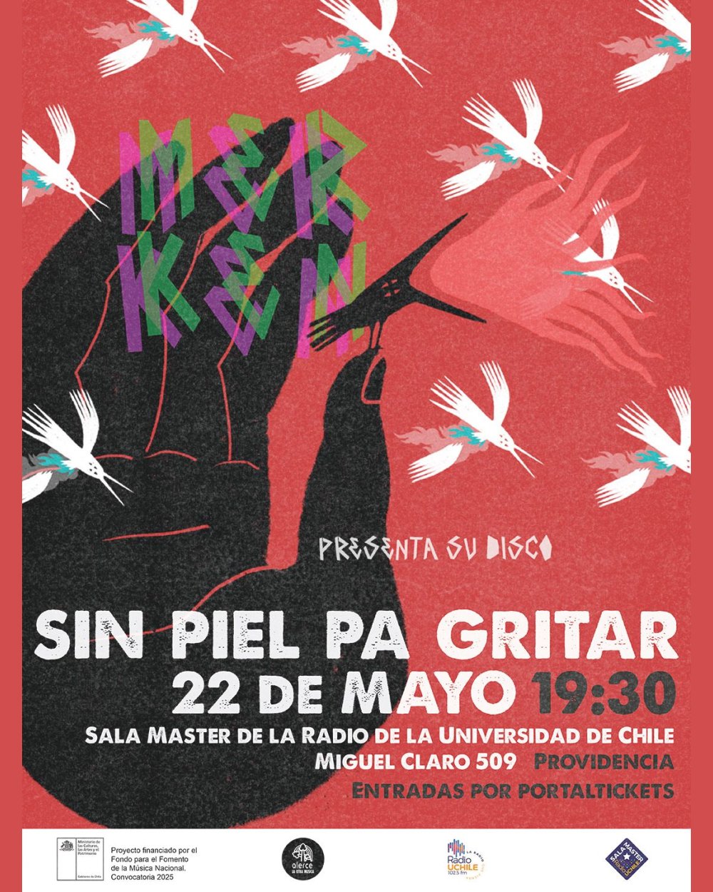 MERKEN: LANZAMIENTO SIN PIEL PA GRITAR EN SALA MASTER