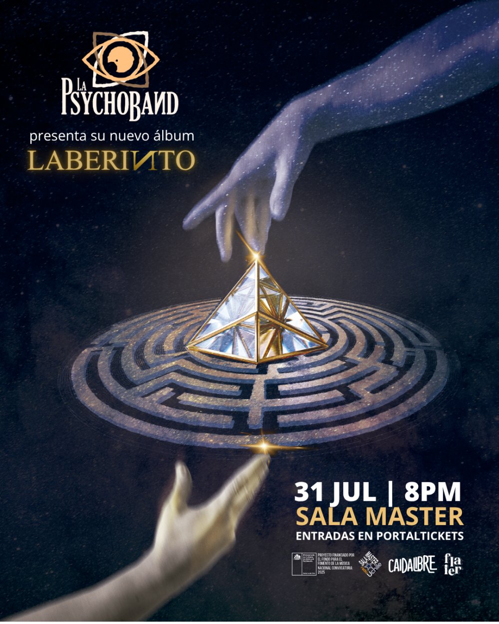 LA PSYCHOBAND PRESENTA NUEVO ÁLBUM LABERINTO EN SALA MASTER
