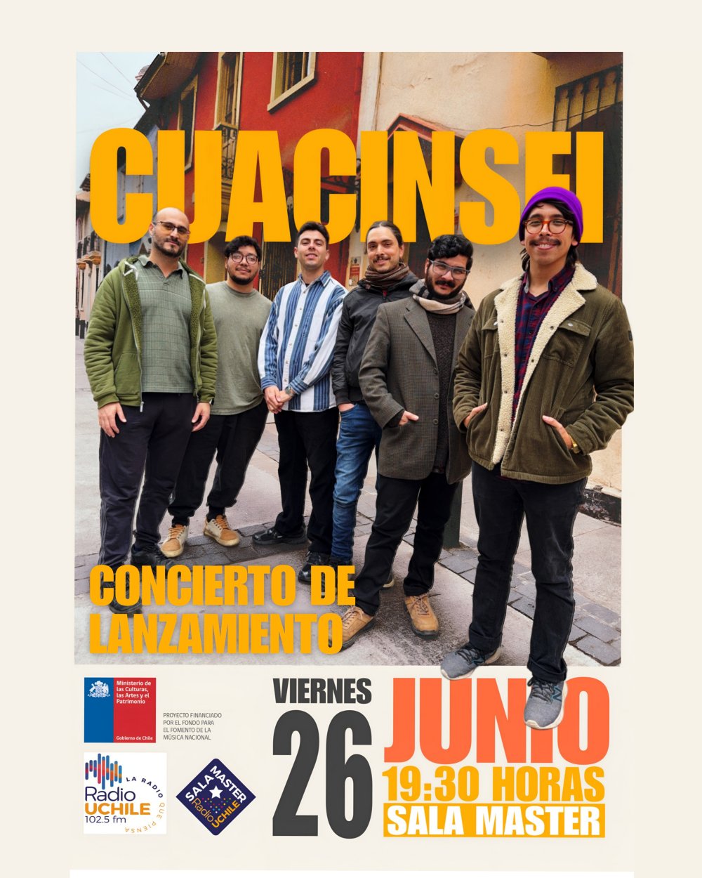 CUACINSEI: LANZAMIENTO ÁLBUM FESTEJO DE MEDIA NOCHE EN SALA MASTER