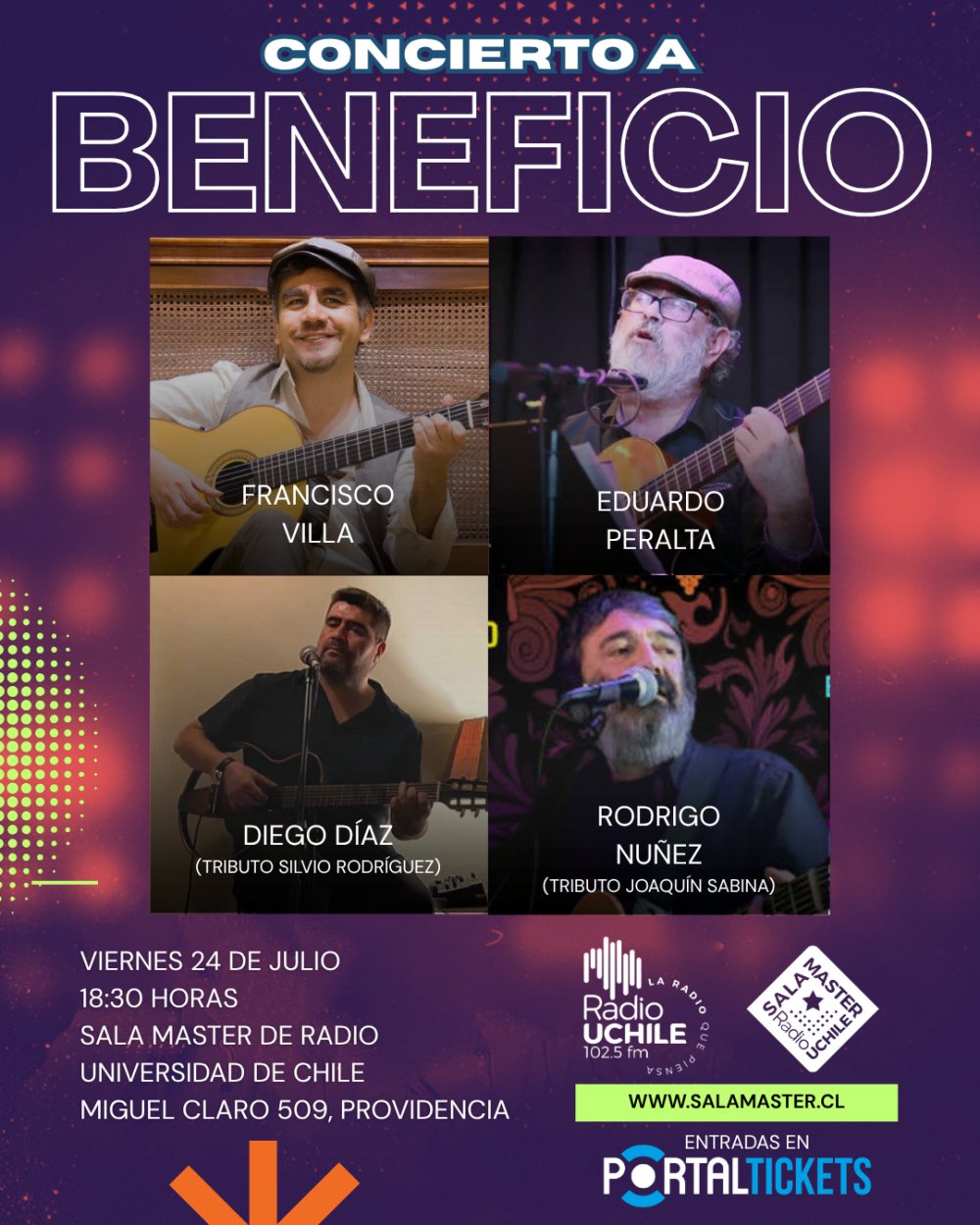 VERSOS SOLIDARIOS: CONCIERTO A BENEFICIO EN SALA MASTER