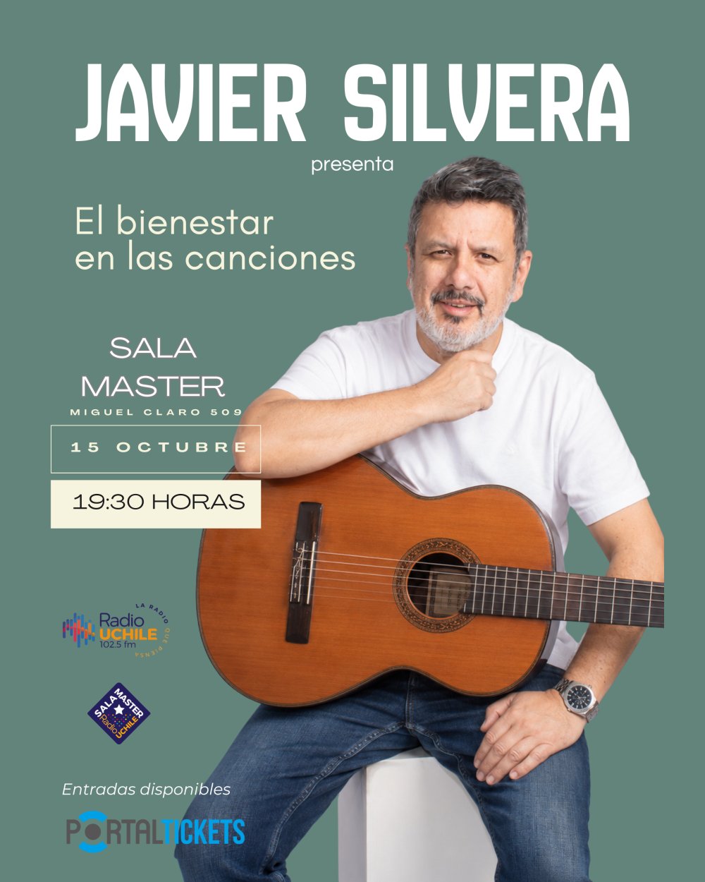 JAVIER SILVERA: EL BIENESTAR EN LAS CANCIONES EN SALA MASTER