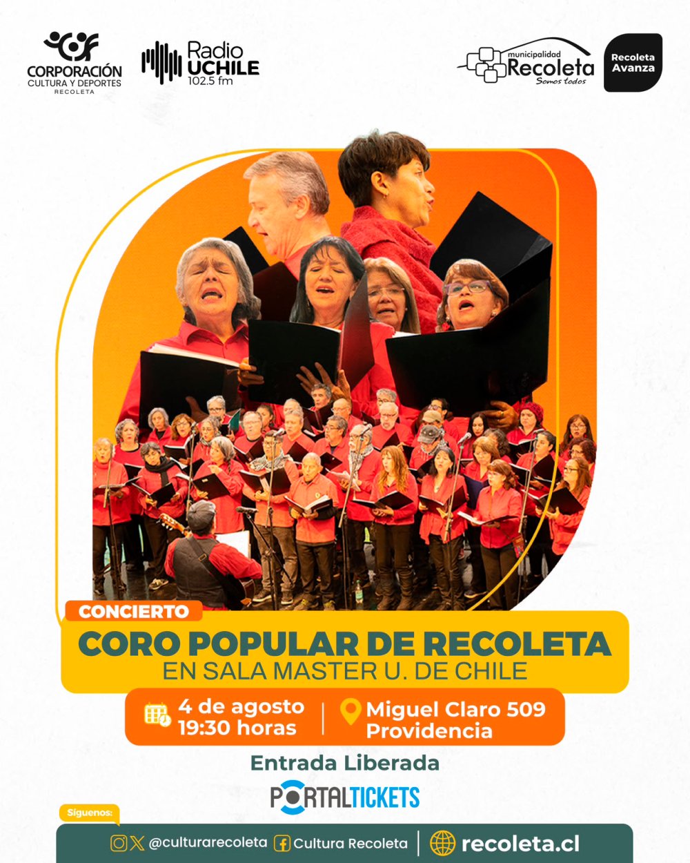 CORO POPULAR DE RECOLETA EN SALA MASTER