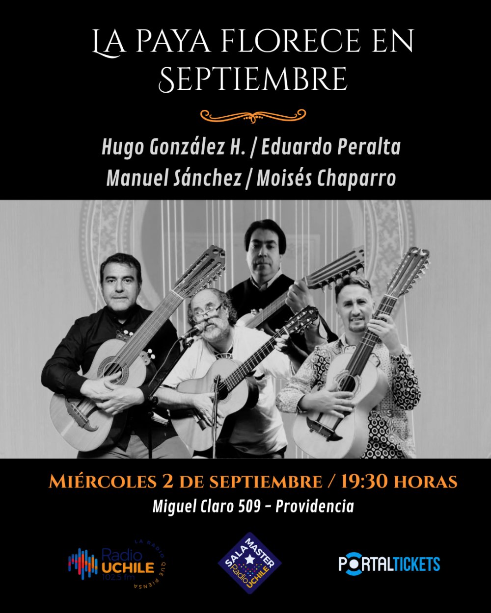 LA PAYA FLORECE EN SEPTIEMBRE EN SALA MASTER