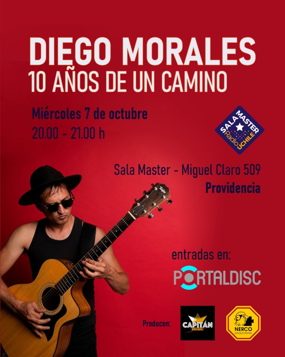 DIEGO MORALES FULL BANDA: 10 AÑOS DE UN CAMINO EN SALA MASTER