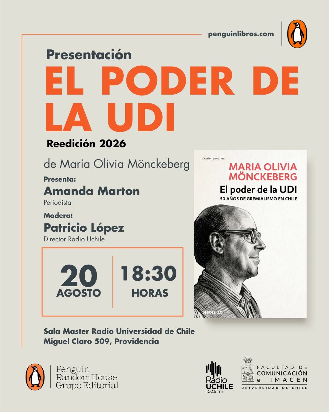 Presentación de la reedición del libro "El poder de la UDI"