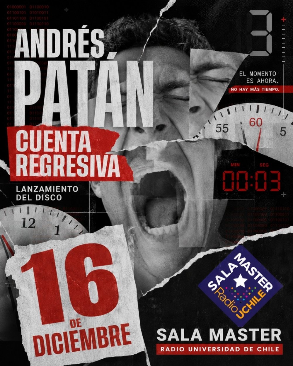 ANDRÉS PATÁN: CUENTA REGRESIVA EN SALA MASTER