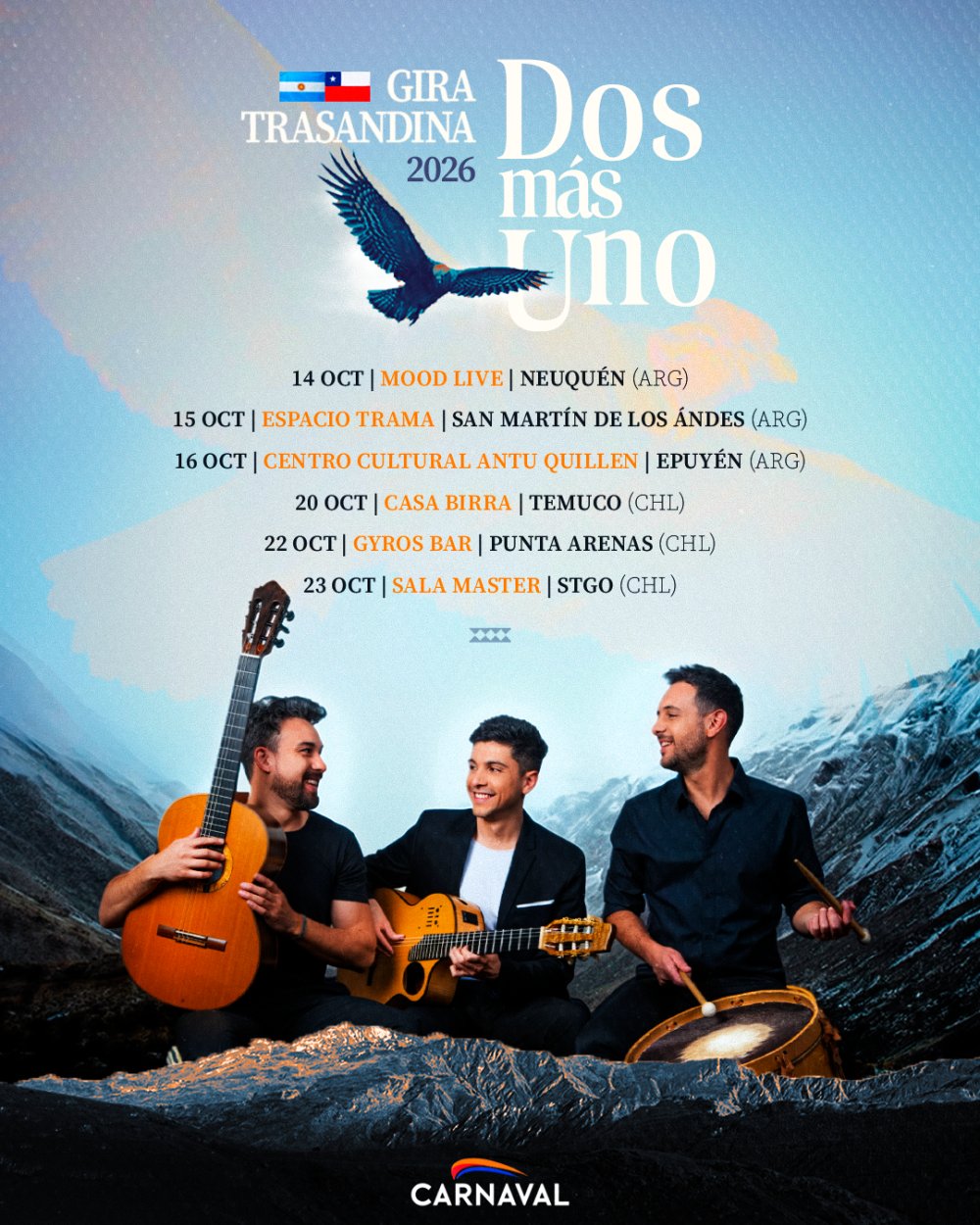 GIRA TRASANDINA 2026 | DOS MÁS UNO EN SALA MASTER