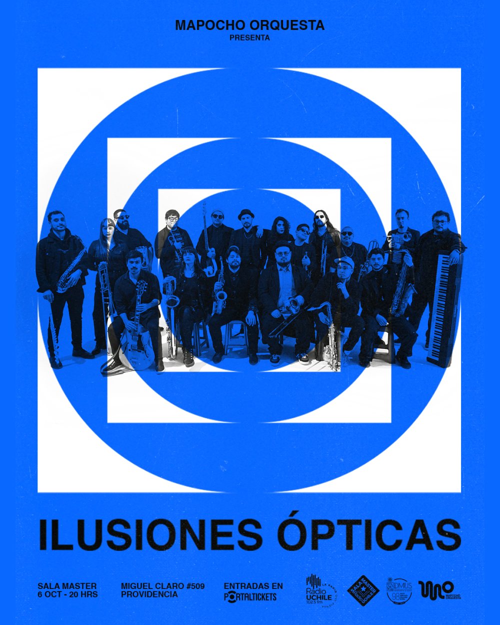 MAPOCHO ORQUESTA: LANZAMIENTO DE ILUSIONES ÓPTICAS EN SALA MASTER