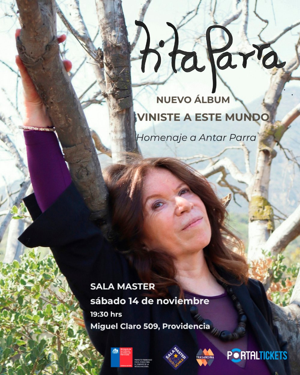 TITA PARRA LANZAMIENTO NUEVO ÁLBUM VINISTE A ESTE MUNDO EN SALA MASTER