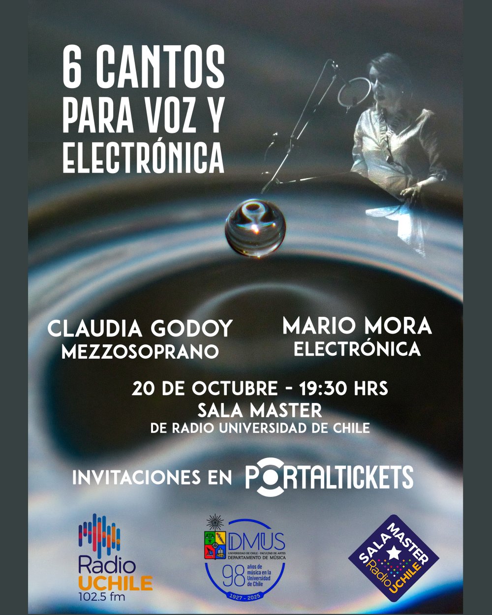 6 CANTOS PARA VOZ Y ELECTRÓNICA EN SALA MASTER