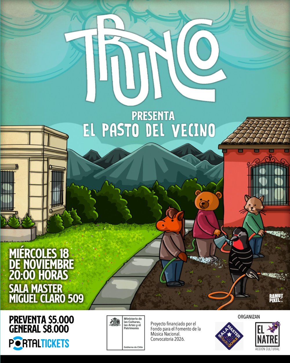 TRUNCO PRESENTA EL PASTO DEL VECINO EN SALA MASTER