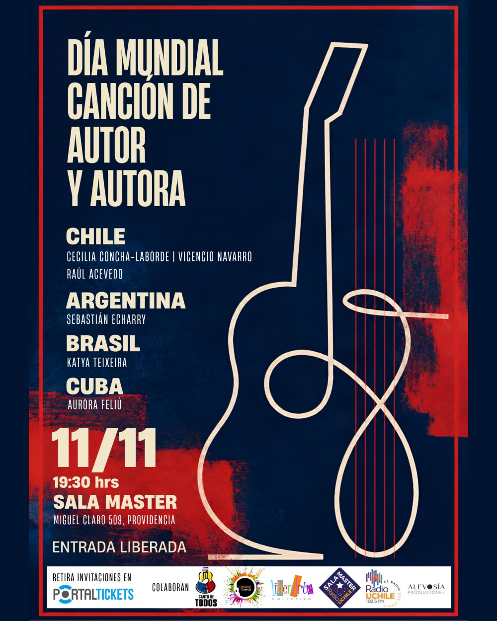 DÍA MUNDIAL DE LA CANCIÓN DE AUTOR Y AUTORA EN SALA MASTER