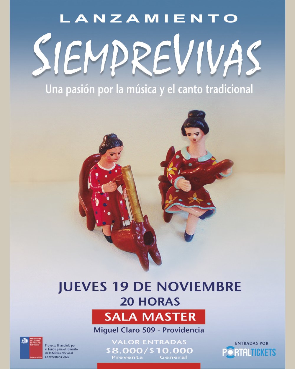 LANZAMIENTO SIEMPREVIVAS EN SALA MASTER