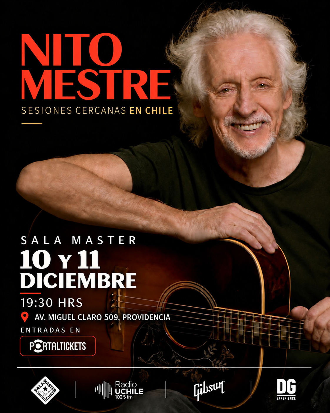 NITO MESTRE EN CHILE - SESIONES CERCANAS SALA MASTER