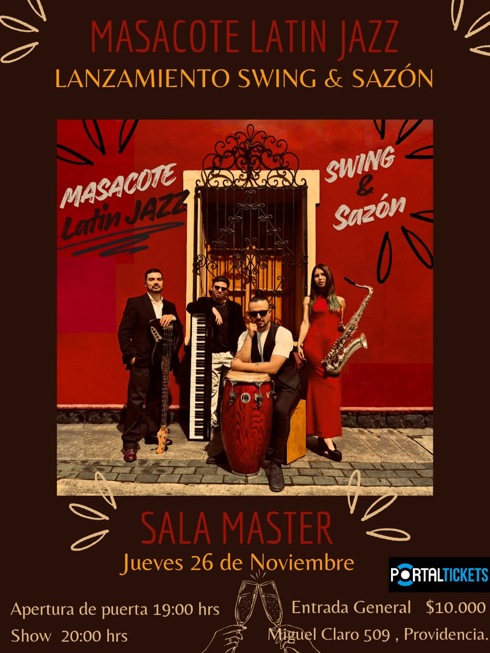 MASACOTE LATIN JAZZ: LANZAMIENTO “SWING & SAZON” EN SALA MASTER